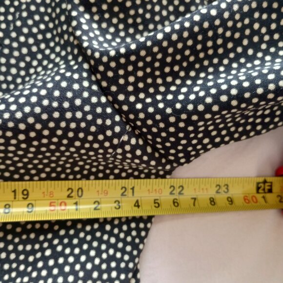 Vintage 90s Blazer Leslie Fay Dresses Brown & Cream Polka Dot Statement Blazer - Picture 4 of 6